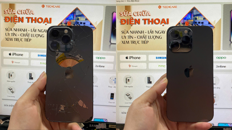 Thay lưng iphone 13 pro