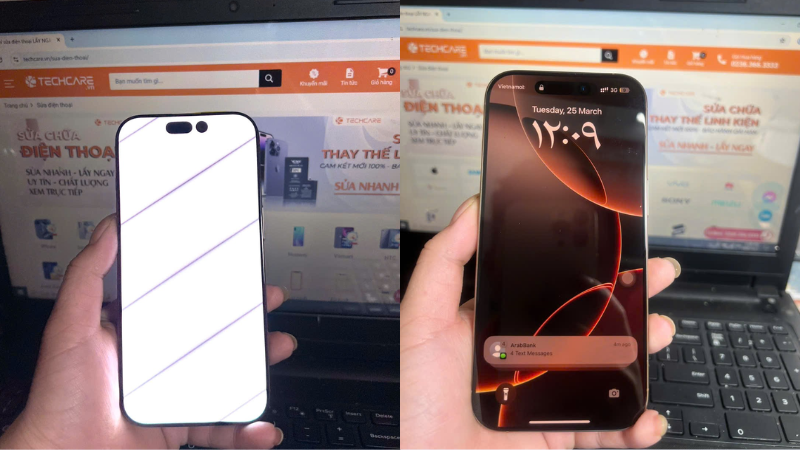 Thay màn iphone 16pro