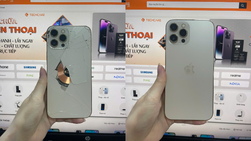 Thay nắp lưng 12 promax