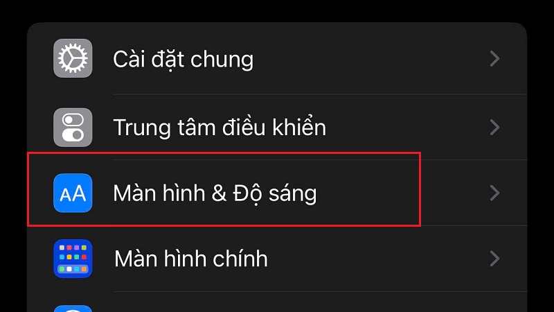 Cách tắt chế độ tự tăng giảm độ sáng màn hình iPhone