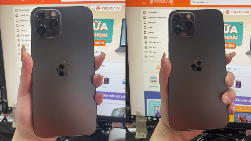 thay kính camerea iphone