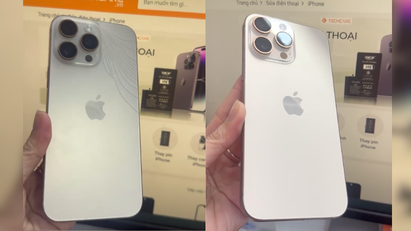 thay lưng iphone 16 promax