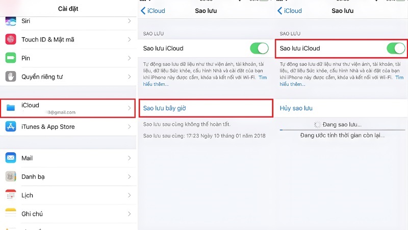 Khôi phục dữ liệu iPhone từ bản sao lưu