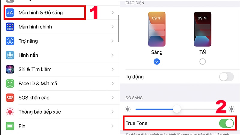 Sửa lỗi iPhone tự giảm độ sáng màn hình